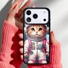 Coque de téléphone Space Kitty Cat Adventures pour iPhone 17 Air 16e 15 14 13 Pro Max Coque Arrière pour 12 11 Pro Coque