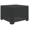 4 Seater Garden Sofa Rattan Look PP Anthracite