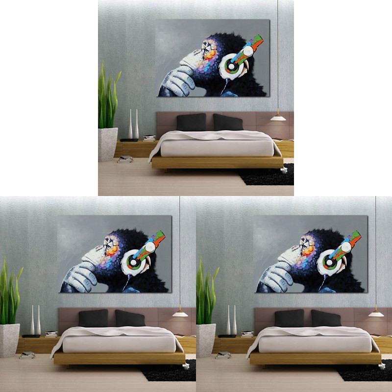 Premium Quality Oil Painting Gorilla On Canvas For Elegant Animal Art Home Decor