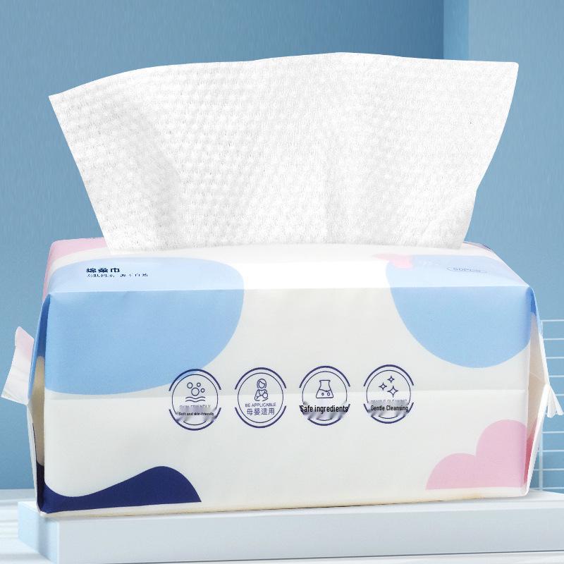 Celebrity Style Non-Woven Disposable Facial Wipes: Dry & Wet Use for Face Cleansing