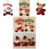 Christmas Wood Ornaments With 3d Santa And Snowman For Holiday Decor