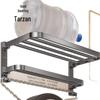 cmaos Wall-Mounted Double Folding Towel Rack