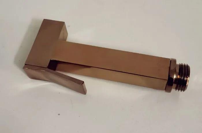 brass Toilet Bidet Faucets polish Rose Gold Bidet sprayer Brass Bathroom Shower Blow-fed Spray Gun Nozzle Single Cold Water Taps