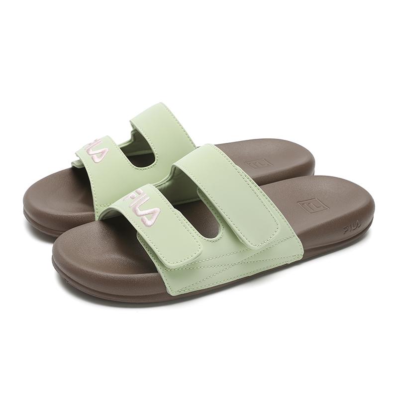 FILA DRIFTER 2 Slip Resistant Slide Slippers Women's Light Green F12W522506FSG