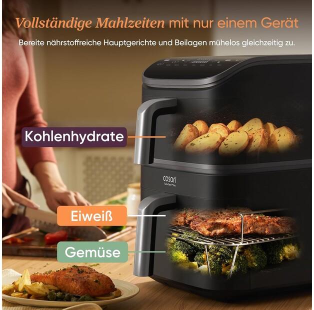 Cosori Turbo Tower Pro Smart Deep Fryer Black/silver (CAF-DC113S-ADE)