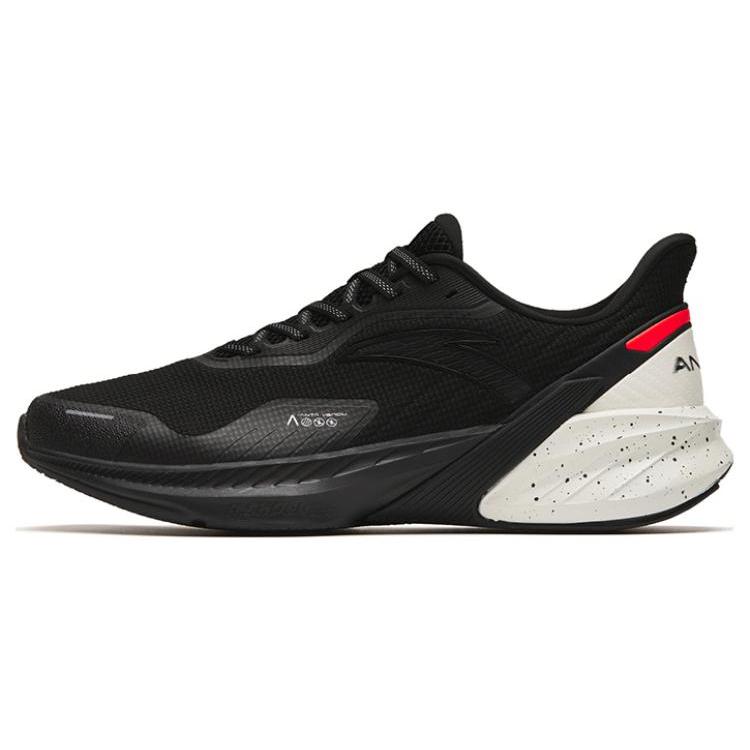 

new Anta DuCi4 Cushioning, Slip Resistant, And Abrasion Resistant Low Top Running Shoes Men s Black White Red 40