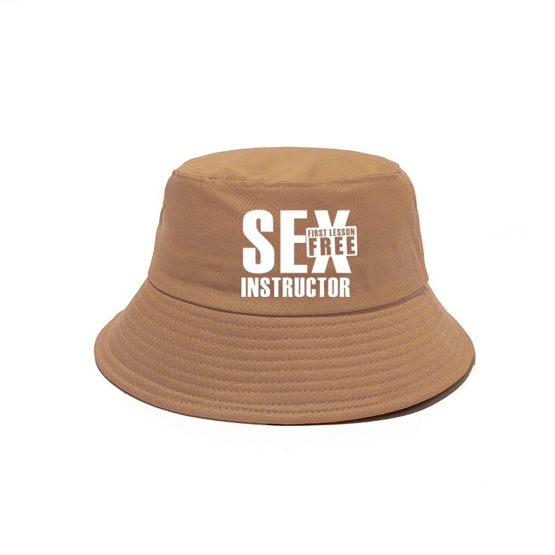 Funny Sex Instructor Bucket Hats Fashion Cool Unisex Caps Outdoor Summer FisherUnisex Hats Bob Hat MZ-303