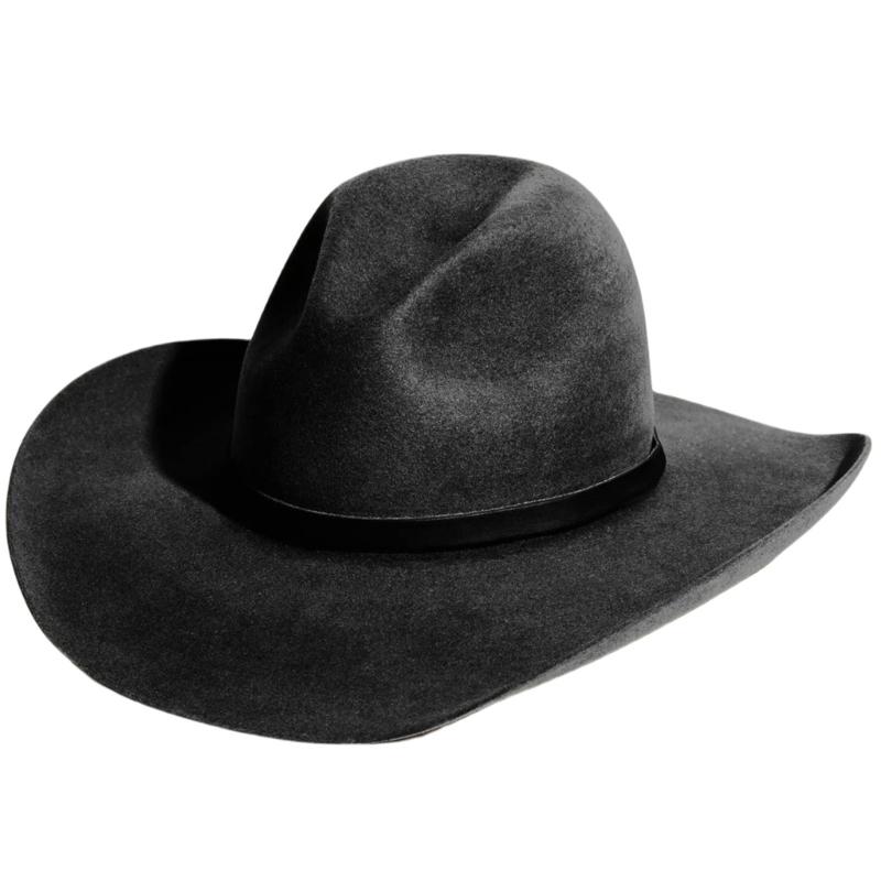 Wool Homburg Cowboy Hats Exotic Hat for Women Men Photo Props Western for Men Women Unisex Wear Headwear