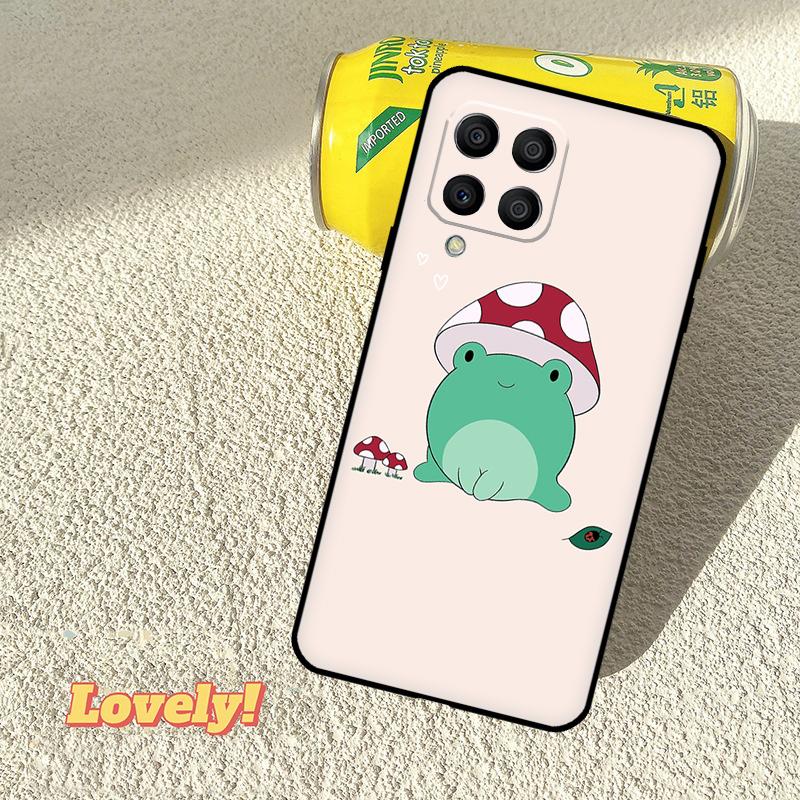 Kawaii Frog Mushroom Case For Samsung Galaxy M52 M36 M06 M16 M56 M33 M15 M55 M31 M13 M12 M14 M53 M32 M35 M34 M54