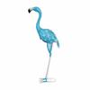 Painted Iron Flamingo Sculpture Decorative Garden Ornament Lifelike
