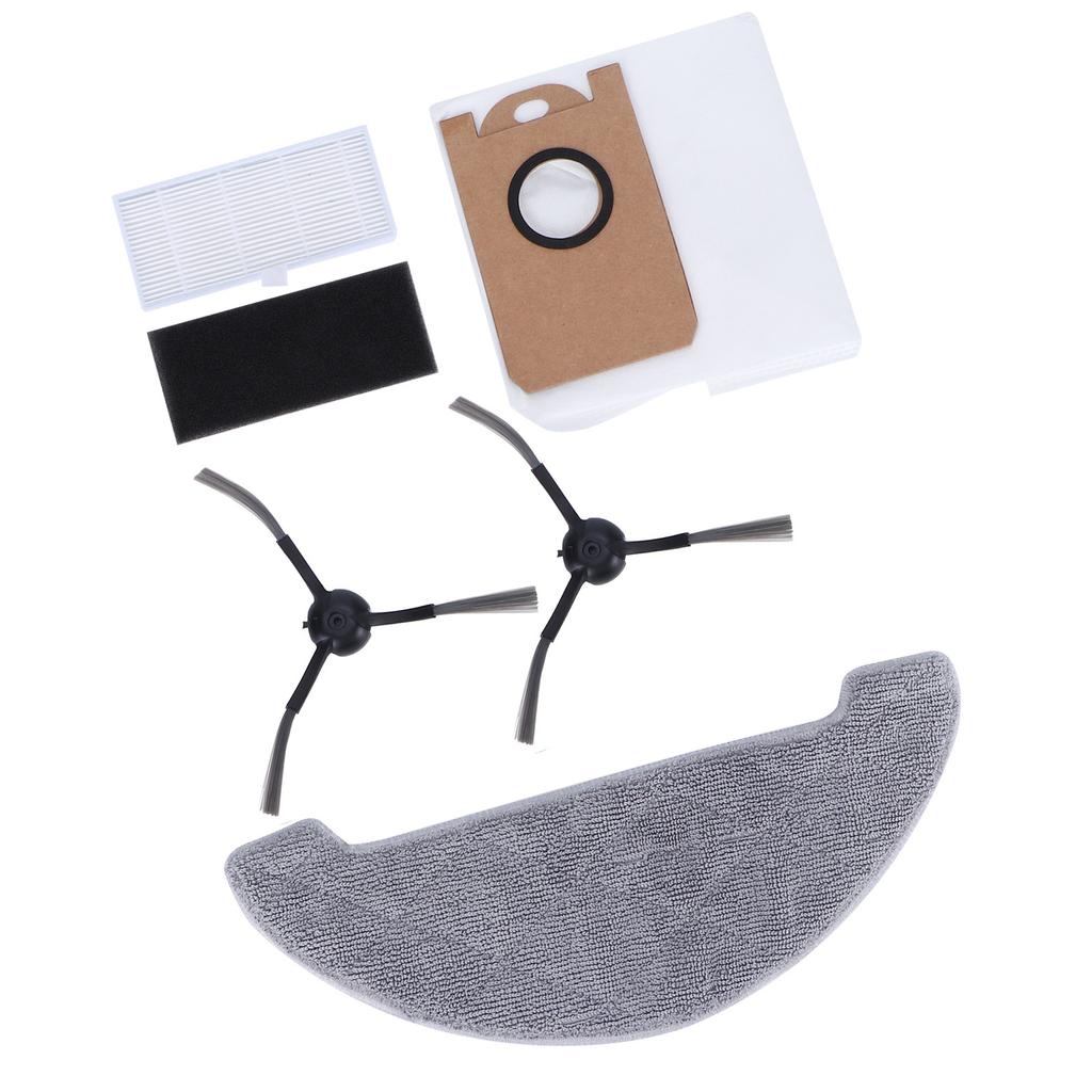 Side Brush Filter Dust Bag Kit Robot Vacuum Cleaner Parts Fit for Proscenic M7 MAX