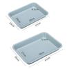 High Quality Multicolor Serving Tray Plastic Multi-sizes Storage Tray Rectangle Scratch Resistant Cooking Tray Tea Serving