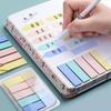 300Pcs/ 3Sheet Muticolor Convenience Sticker Index Label Sticky Note Paper School Student Write Record Memo Stationery