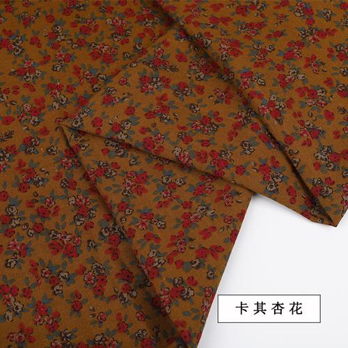 145x50cm Baumwolle Leinen Bedruckter Stoff Kleiner Blumenstoff für Kleider Bekleidungsstoffe Handgefertigt DIY Nähzubehör TJ9778