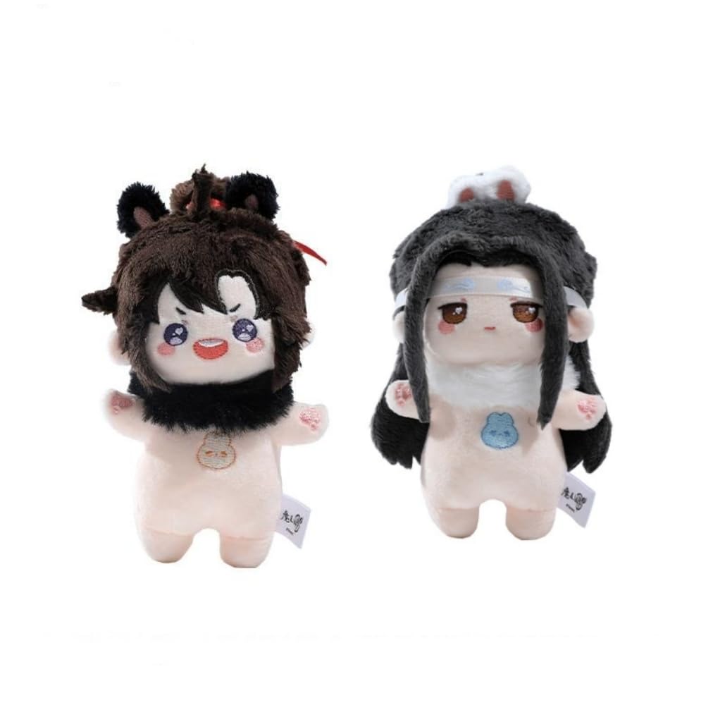 

The Master of Diabolism Milky Way Series Deep Clouds Twin Rabbit Plush Pendant Featuring Wei Wuxian and Lan Wangji, Official Anime Merchandise