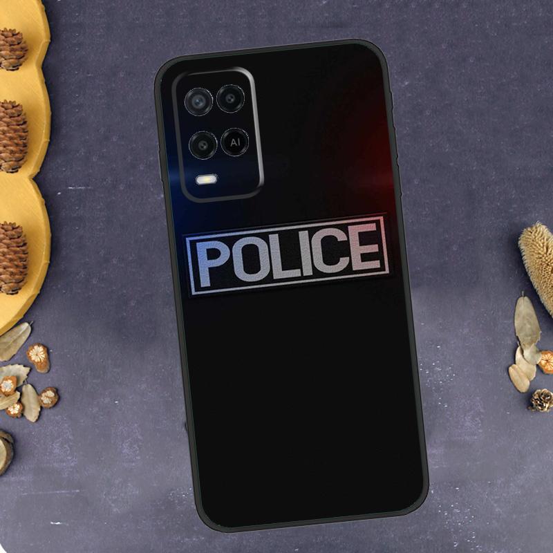 Police SWAT FBI Phone Case For Oppo A96 A16 A76 A78 A58 A18 A38 A98 A17 A77 A80 A40 A60 A74 A94 A54 A15 A57S
