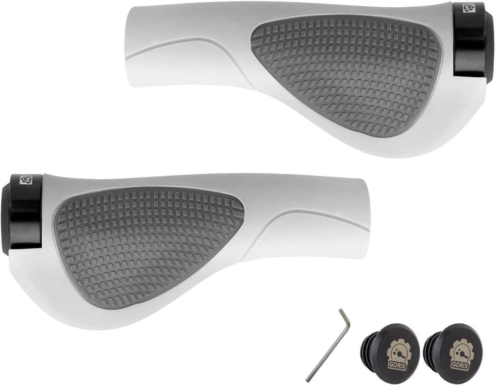 GORIX Bicycle Grips Grips for Cross and White GX-D2 [Lock-On Bikes, MTB, Bicycles]