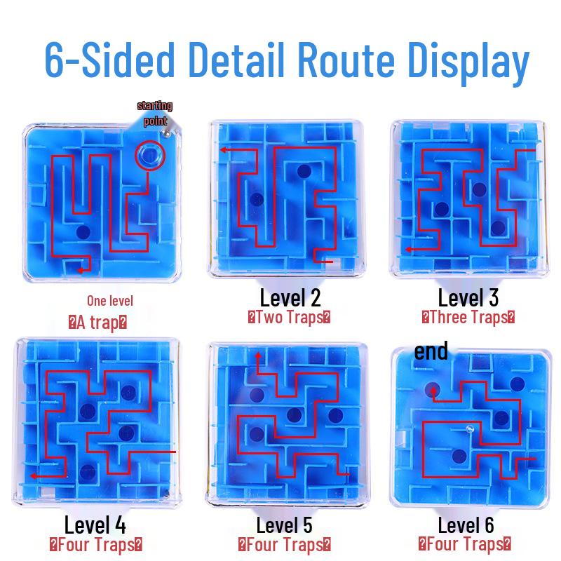 Children's 3D Maze Marble Toy - Educational Concentration Training Puzzle