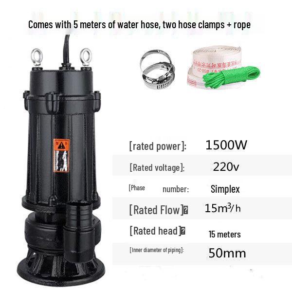 220V Septic & Irrigation Pump: High-Head Sewage & Drainage Solution
