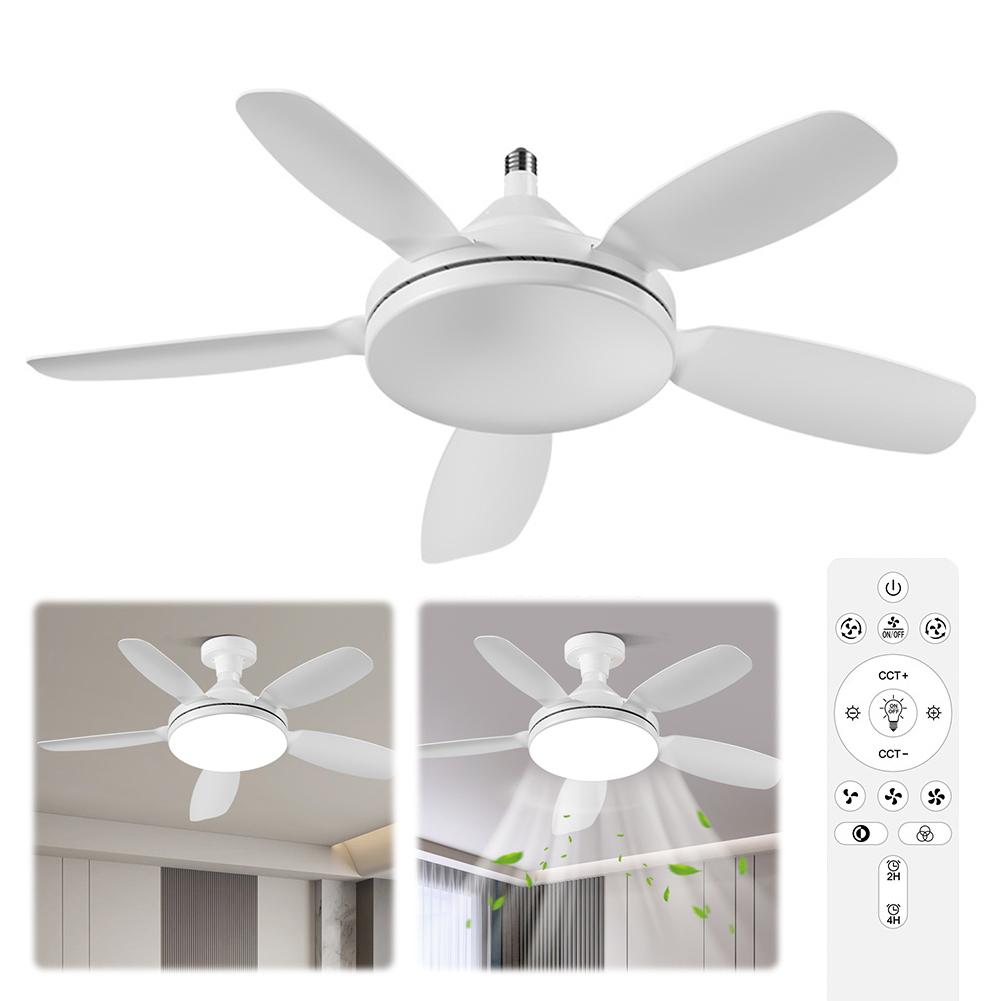 

32Inch E27 LED Flush Mount Ceiling Fan Lamp with Remote Control Ceiling Fan Chandelier Small Ceiling Fanlight for Living Room China Mainland