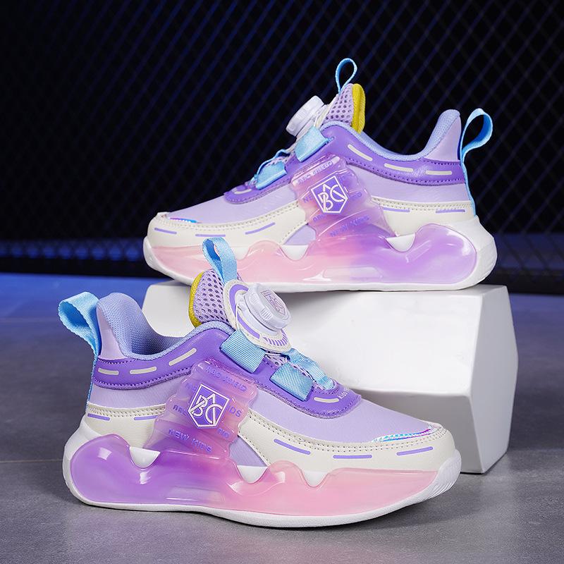 Girls' 2025 Autumn/Winter Cotton Sports Shoes - Thickened, Warm Running Shoes for Medium/Large Children.