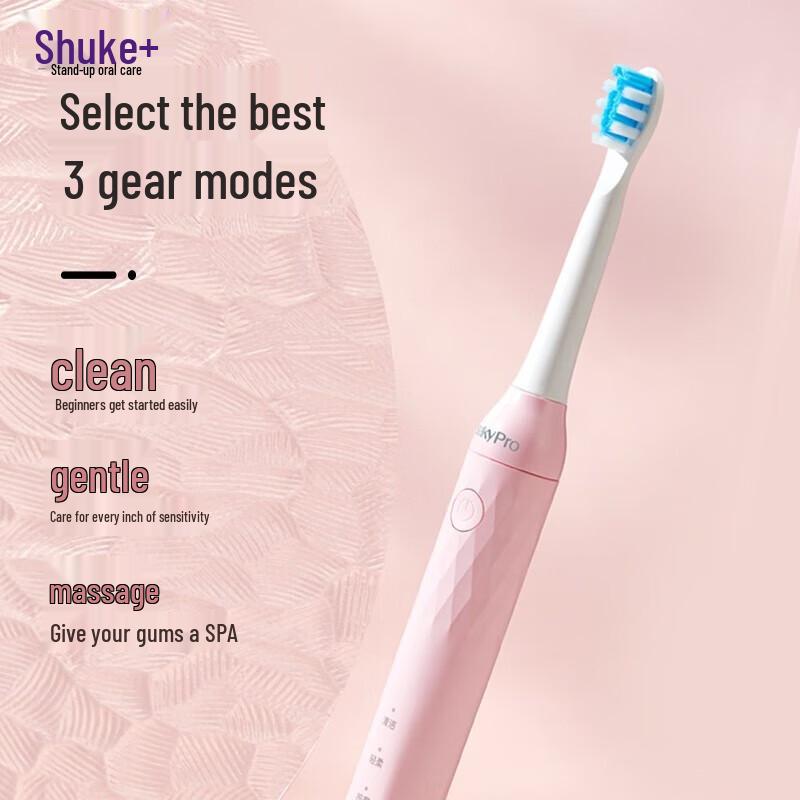 

Saky Pro N1 Sonic Electric Toothbrush Lunar White/Cherry Blossom Pink