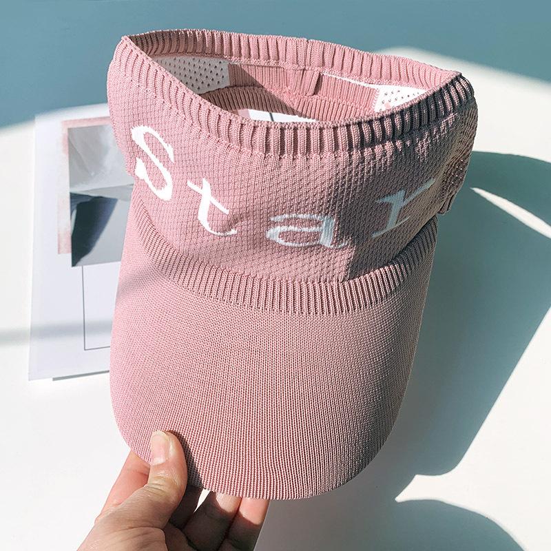 Empty top sun hat women's summer sun protection sun shade topless letter duck tongue sun hat