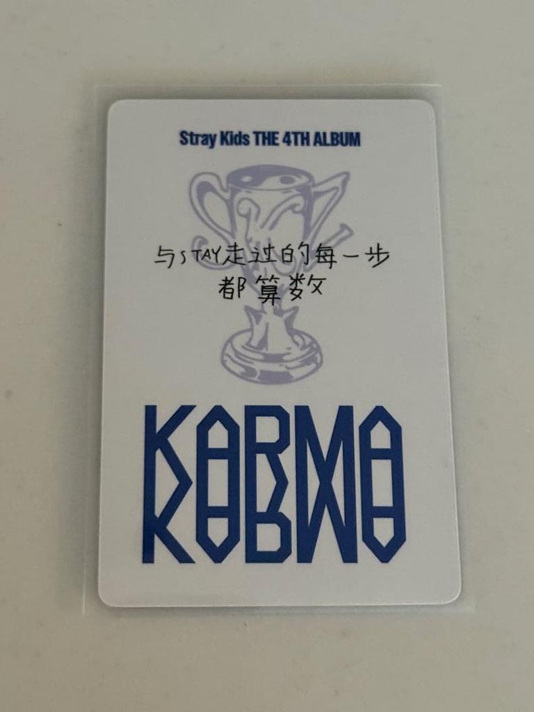 [USED] Straykids KARMA Reno YIZHIYU Bonus Trading Card Chinese