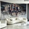 SKZ Kpop Wall Tapestry Aesthetic Wall Hanging Printed Fabric Blanket Decorative Tapestries for Bedroom Living Room Home Decor