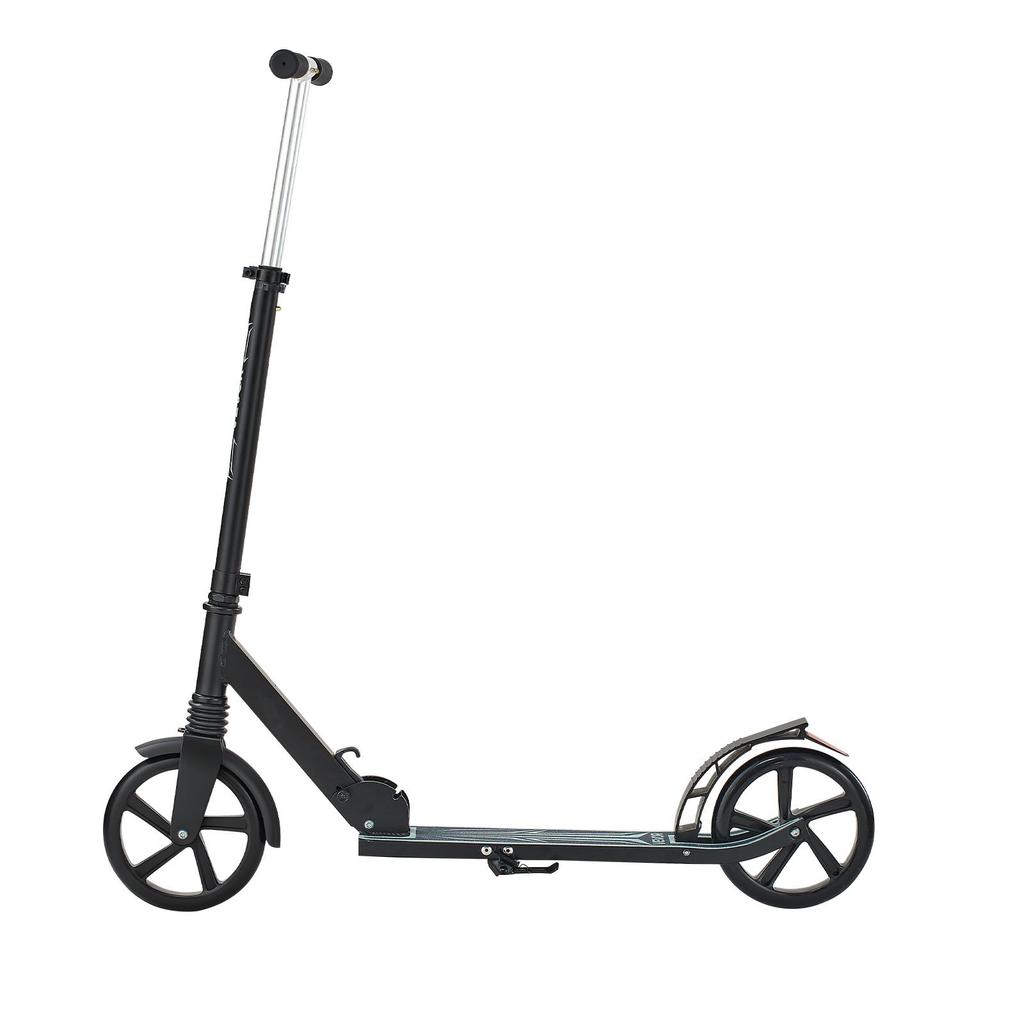 VEVOR Kick Scooter for Kids Ages 8+, Teens & Adults, 2-Wheel Toddler Scooter with Adjustable Height Handlebar, Wide Anti-Slip Deck