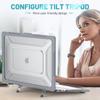 MacBook Air 15.3 Inch Protective Case With Cooling Stand Matte Anti-Slip Shockproof Shell Pro