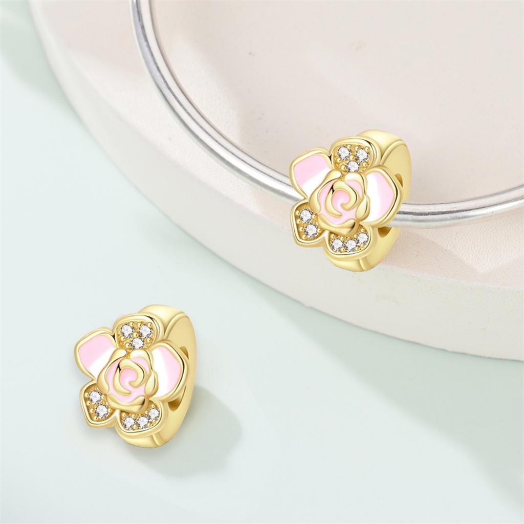 Charm Beaded Clover Butterfly Raccoon Rubber Stopper Isolation Bead Jewelry Bracelet Necklace Accessories