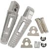 Motorcycle Footpeg Rear Footrest Foot Pegs Fits For 600 Silver#Rear#2