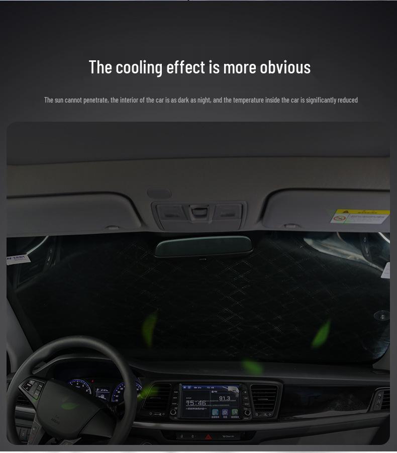 Magnetic Car Windshield Snow Shield & Sunshade - Heat Insulation, Windproof, Anti-Freeze Cover