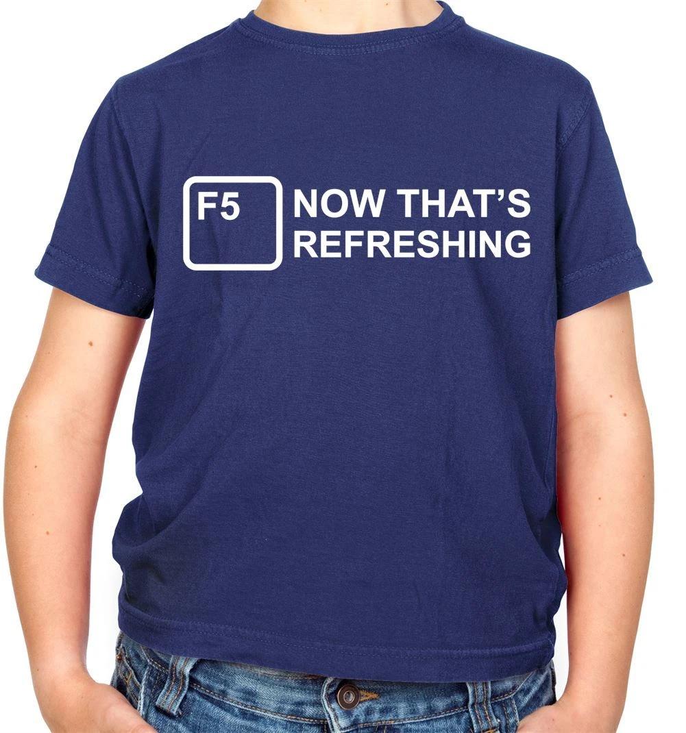 F5 Now That s Refreshing - Kids T-Shirt - Nerd Geek Computer Keyboard 130