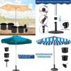 Plastic Umbrella Base Adapter With Screw Fixing For Solar Umbrella Stand And Support Pole