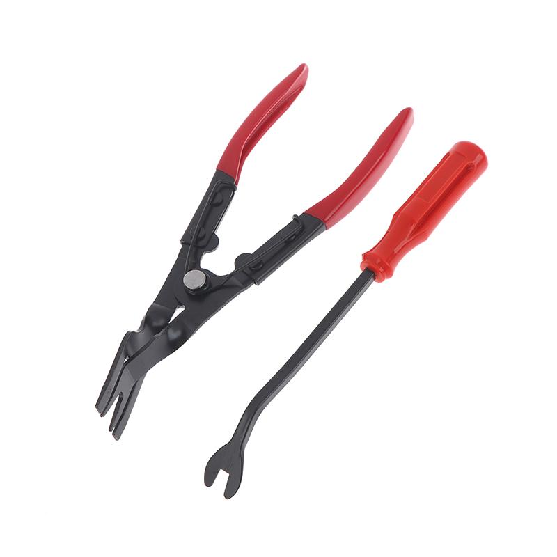 

2Pcs Auto Fastener Trim Removal Tool Kit Car Panel Clip Removal Pliers Tools Clip Push Pin Removal Pliers Plier Door Panel Tool