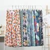 Women's Plus Size Cotton Rayon Pajama Pants, Cartoon Floral Print, Loose Nine-Point Beach Pants, Outdoor Wear