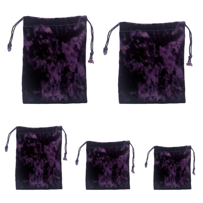 Velvets Tarot Drawstring Bag Jewelry Rune Pouches Organizers Dices Party Storage Bag for Tarot & Oracle Cards Easily Use