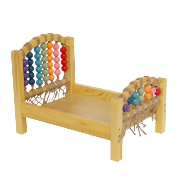 Newborn Photography Props Baby Hand-made Bed Furniture Retro Bebe Photo Accesories Recien Baby Girl Boy Posing Bed Photo Props