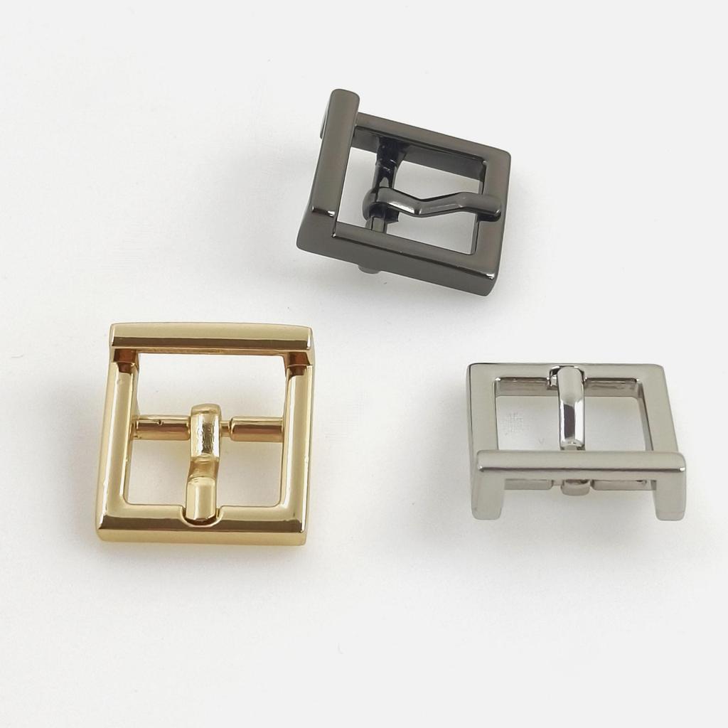 16MM Right Angle Leather Buckle for Shoe, Bag, and Pet Decoration