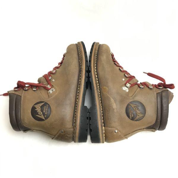 LOWA Schwerleder Trekking Bergstiefel Braun Größe 8 (26.5cm) Deutschland 80er90er(GEBRAUCHT)