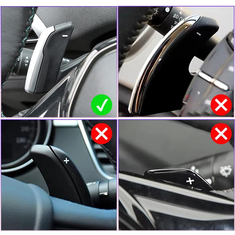 For Peugeot Shift Paddle 3008 2008 5008 508 308 208 GT SW Carbon Fiber Pattern Car Steering Wheel DSG Extender Shifter Paddles