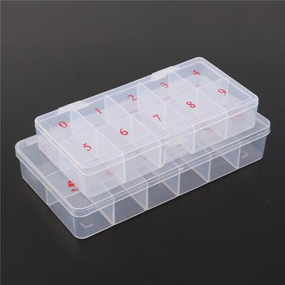 10 Cells False Nail Art Tips Box Storage Case Fake Nail Art Tips Box Case