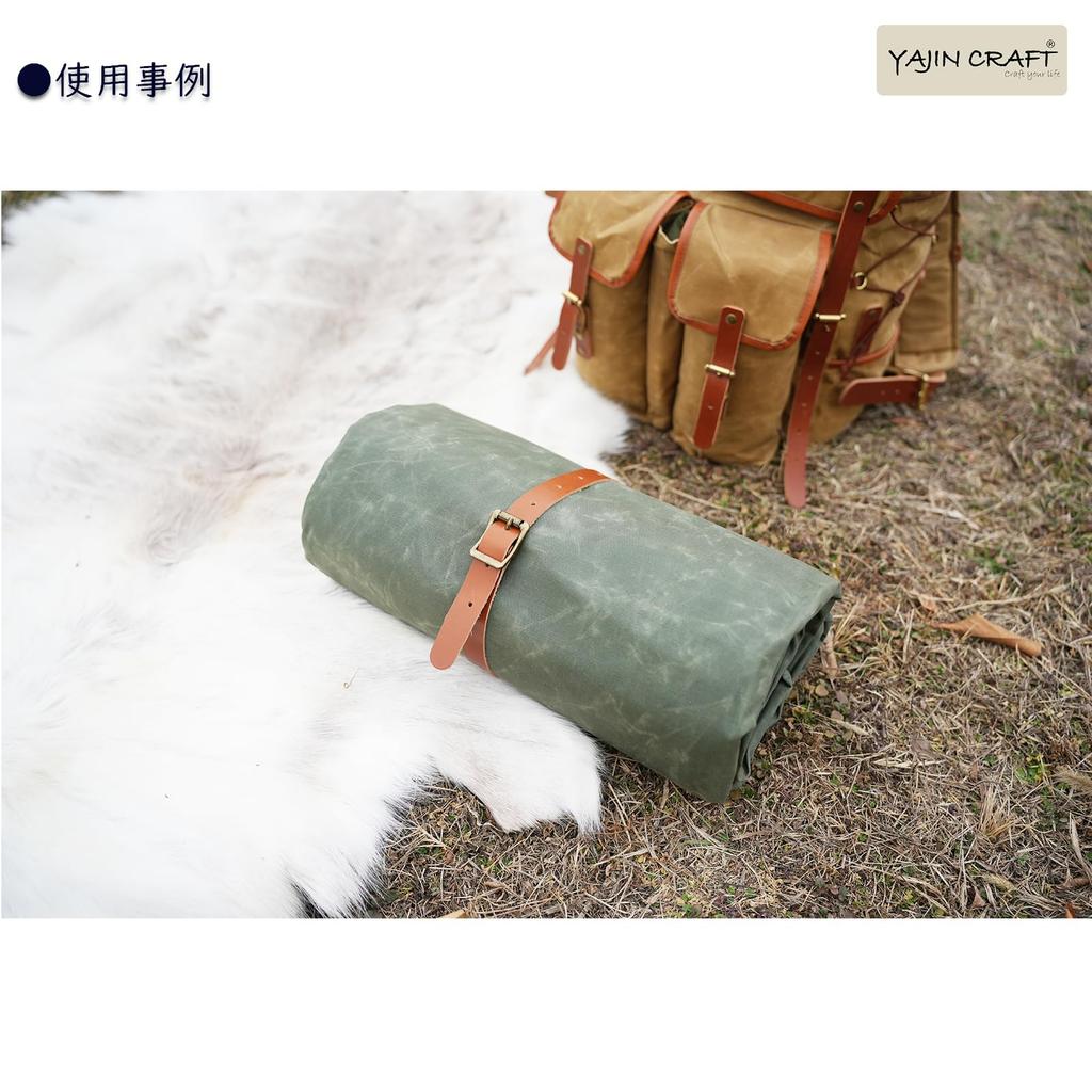 YAJIN CRAFT Square X Square 19 Paraffin Light Heat and Flame Perfect for Solo Outdoor and Camping Groundsheets Tarp, 2.9 2.9m, Canvas, Tarp,