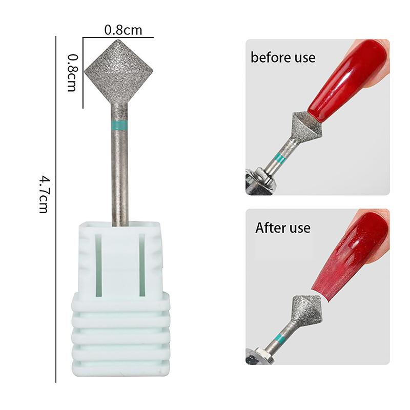 Diamond/Stainless Steel Professional Ceramic Nail Drill Bit Set Electric Manicure Nail File Bit For Acrylic Gel Nails And Cuticl
