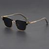 Luxury Rectangle Men's Sunglasses Retro Metal UV400 Protection Sun Glasses Male Classic Outdoor Driving Shades Summer Glasses