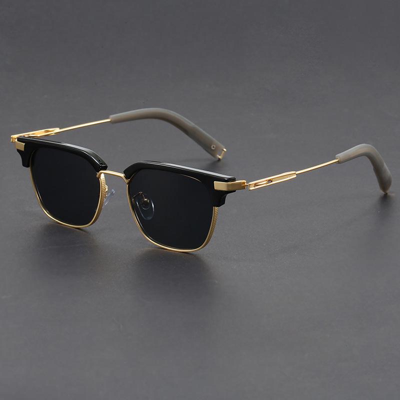 Luxury Rectangle Men's Sunglasses Retro Metal UV400 Protection Sun Glasses Male Classic Outdoor Driving Shades Summer Glasses