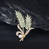 Premium Wheat Ear Brooch Women's Summer Cheongsam Accessories Corsage Metal Jewelry Men's Hat Pendant Decorative Pin