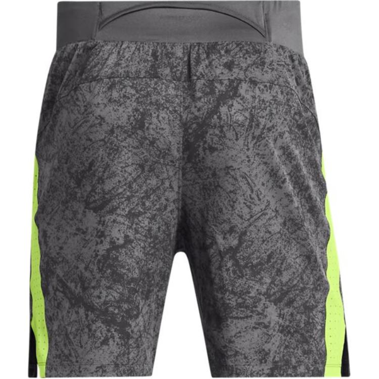 Under Armour Launch Elite Outdoor Casual Mid Waist Elastic Running Sports Shorts Men Shorts Rhino-Gray 1378869-025